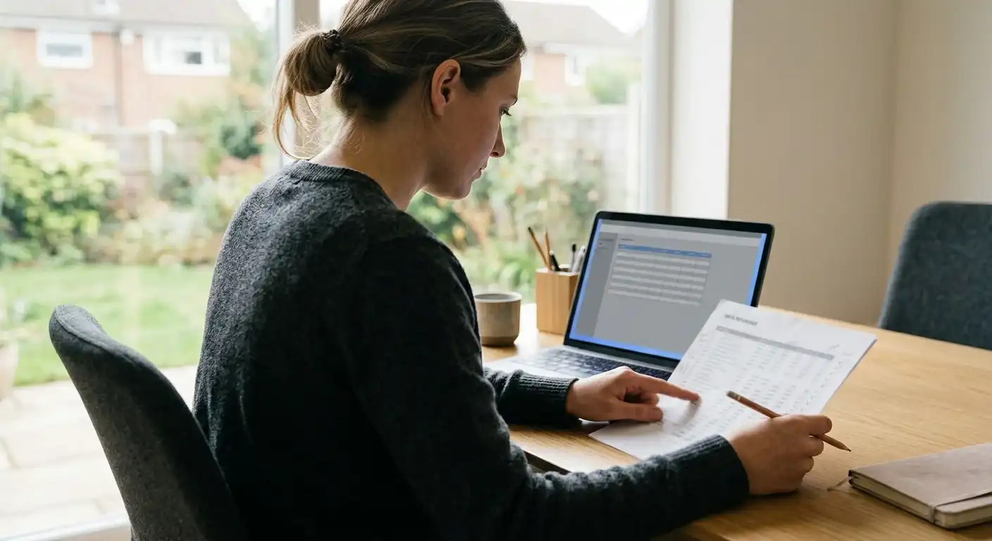Vergleich der Bonusbedingungen mehrerer Anbieter am Laptop