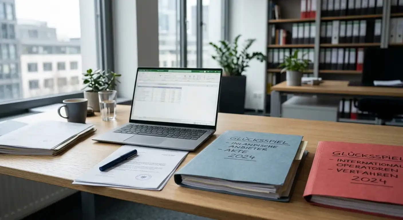 Laptop mit neutraler Anbieterliste und Vergleichsnotizen