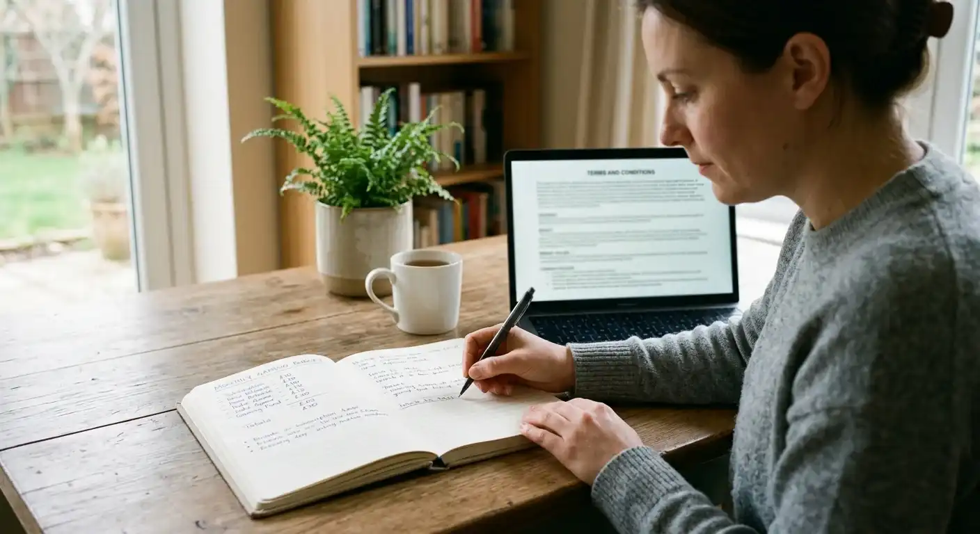 Notizbuch mit kleinem Budget und klaren Bonusbedingungen