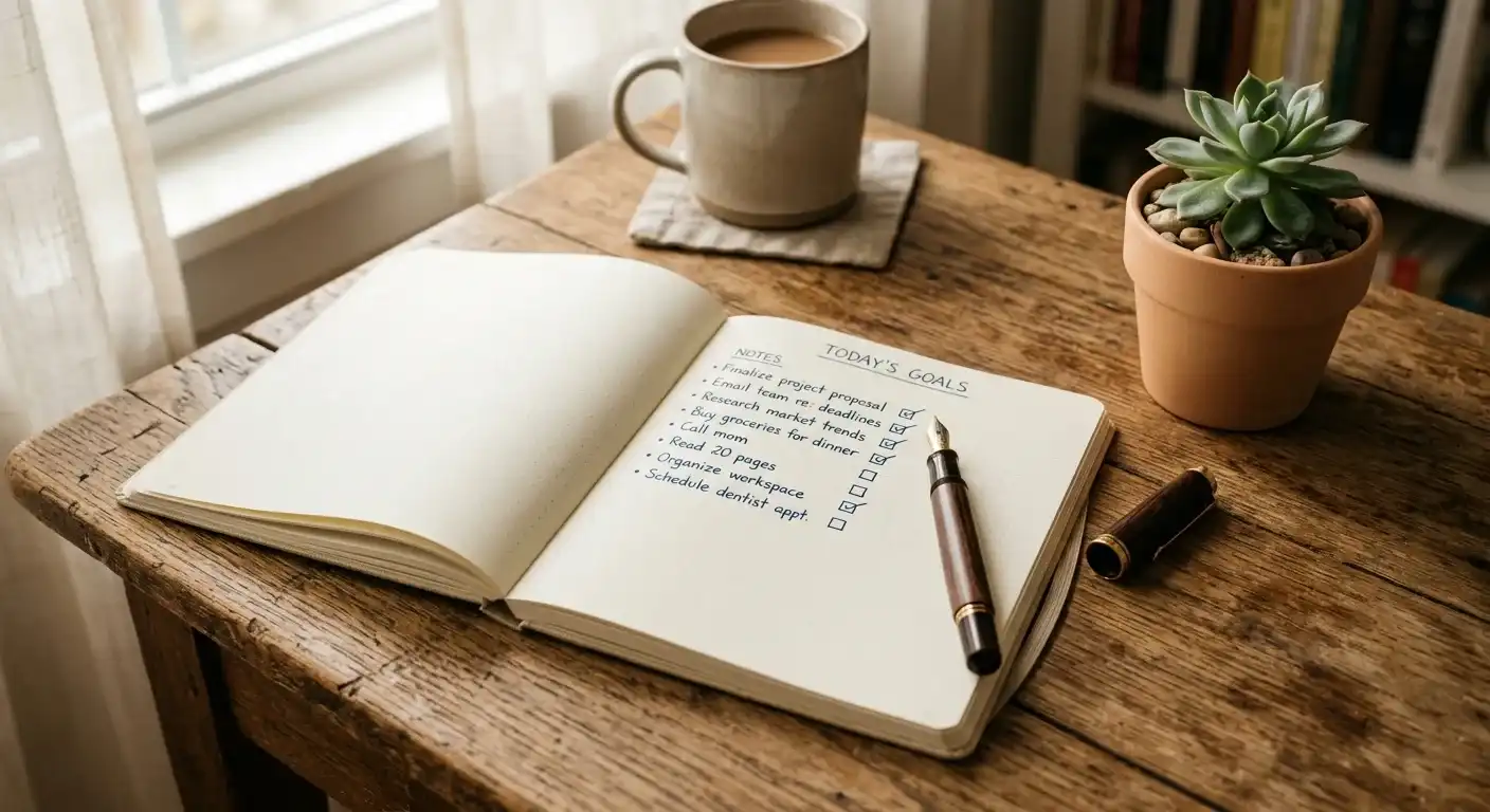 Sicherheits-Checkliste auf einem Notizblock mit Filzstift — Verantwortungsvolles Spielen